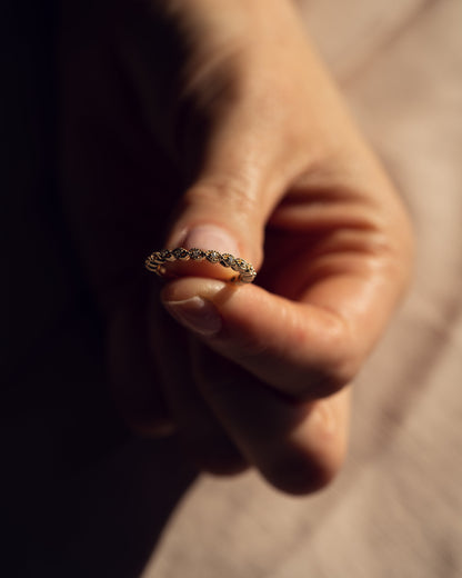 0.16 CT Round Half Eternity Lab Grown Diamond Wedding Band