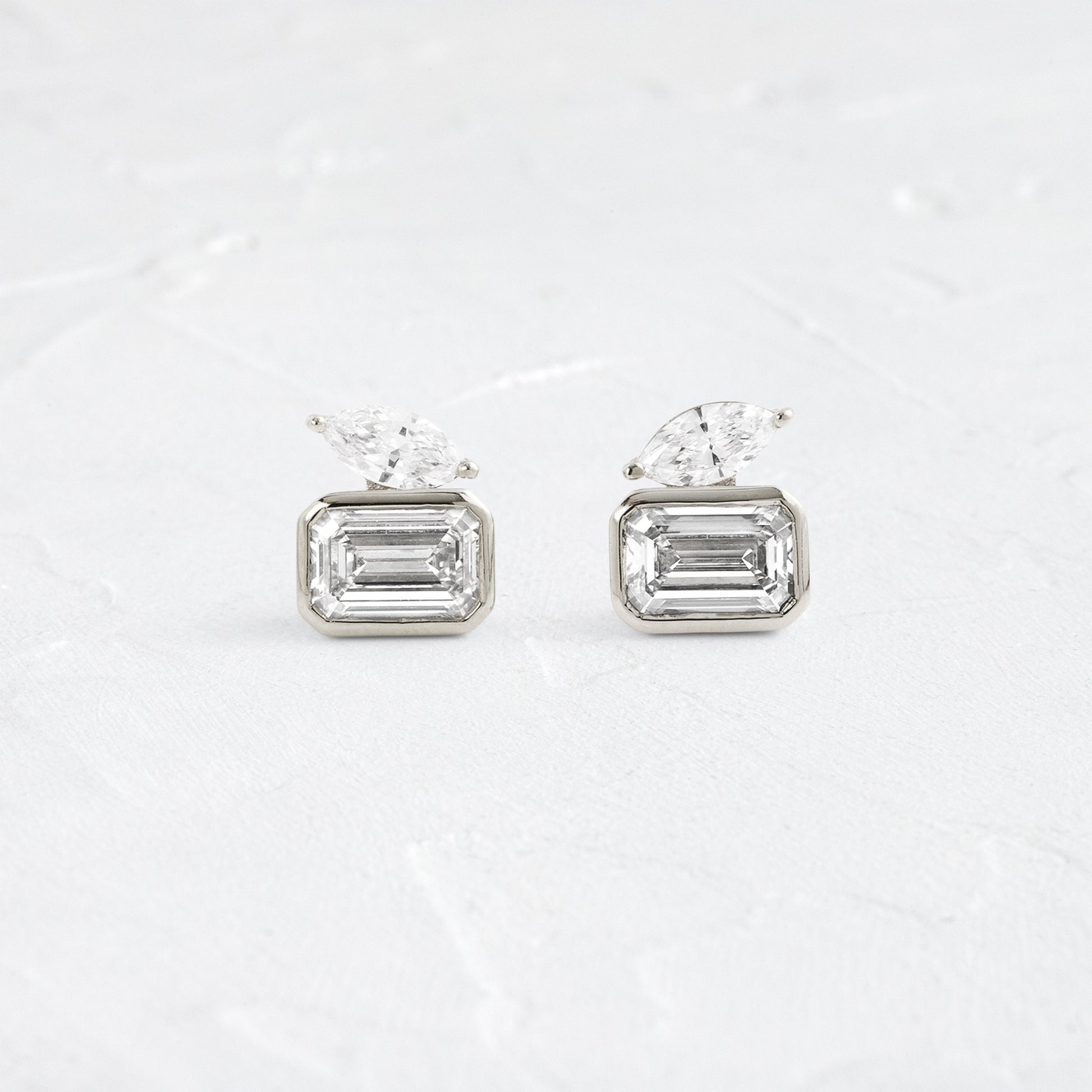 Solitaire- 1.0CT Oval Lab Grown Diamond Earrings