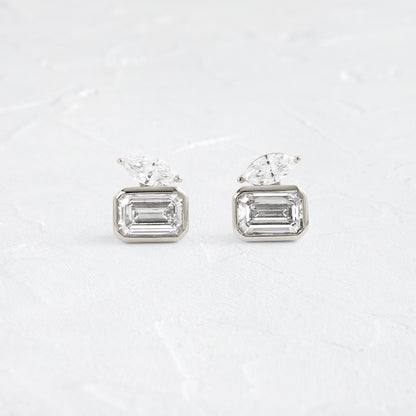 Solitaire- 1.0CT Oval Lab Grown Diamond Earrings