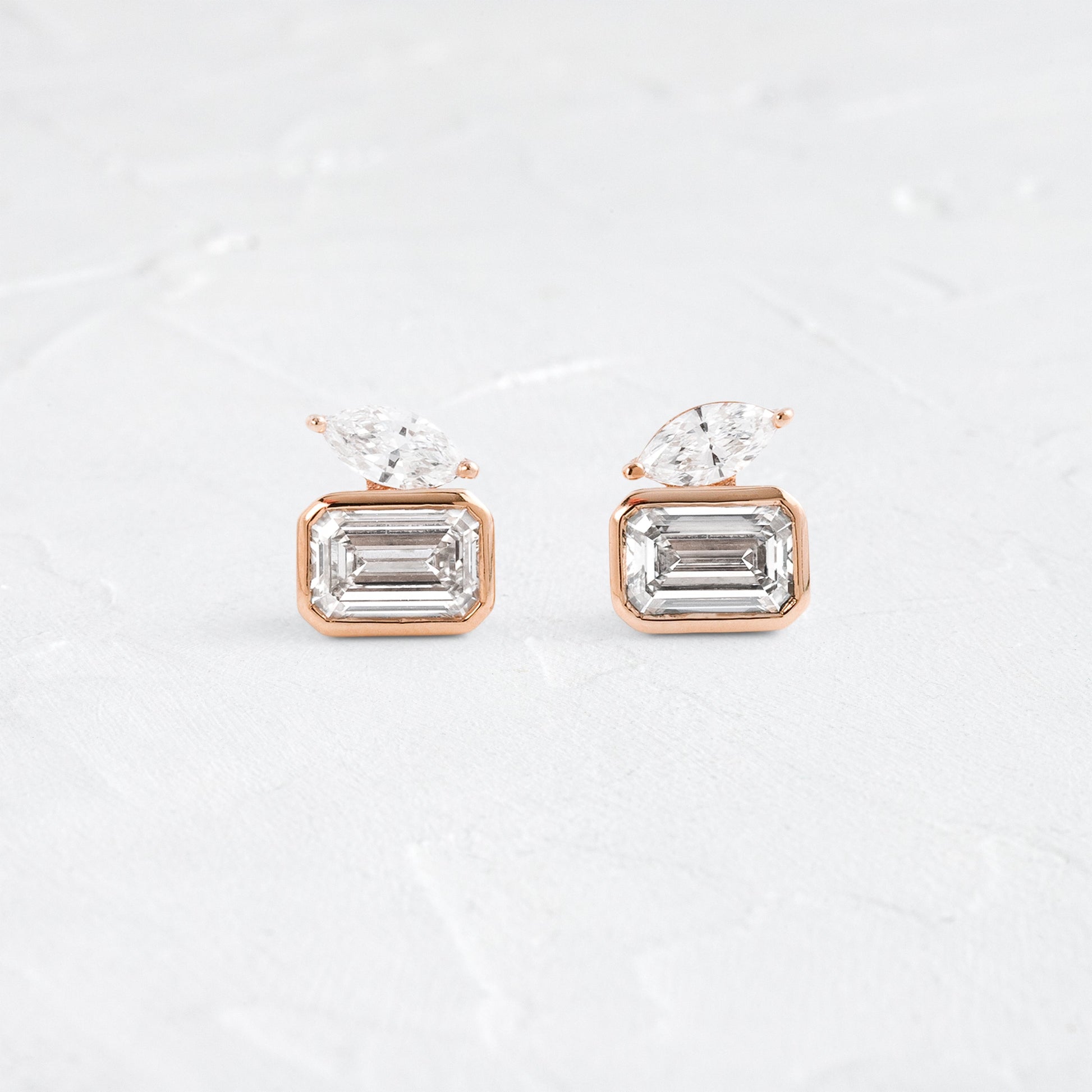 Solitaire- 1.0CT Oval Lab Grown Diamond Earrings