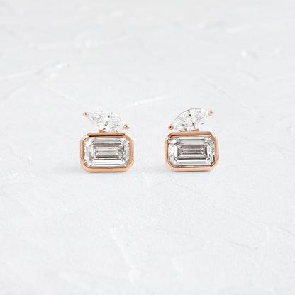 Solitaire- 1.0CT Oval Lab Grown Diamond Earrings