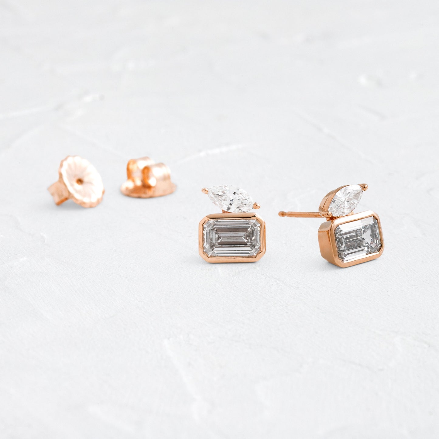 Solitaire- 1.0CT Oval Lab Grown Diamond Earrings