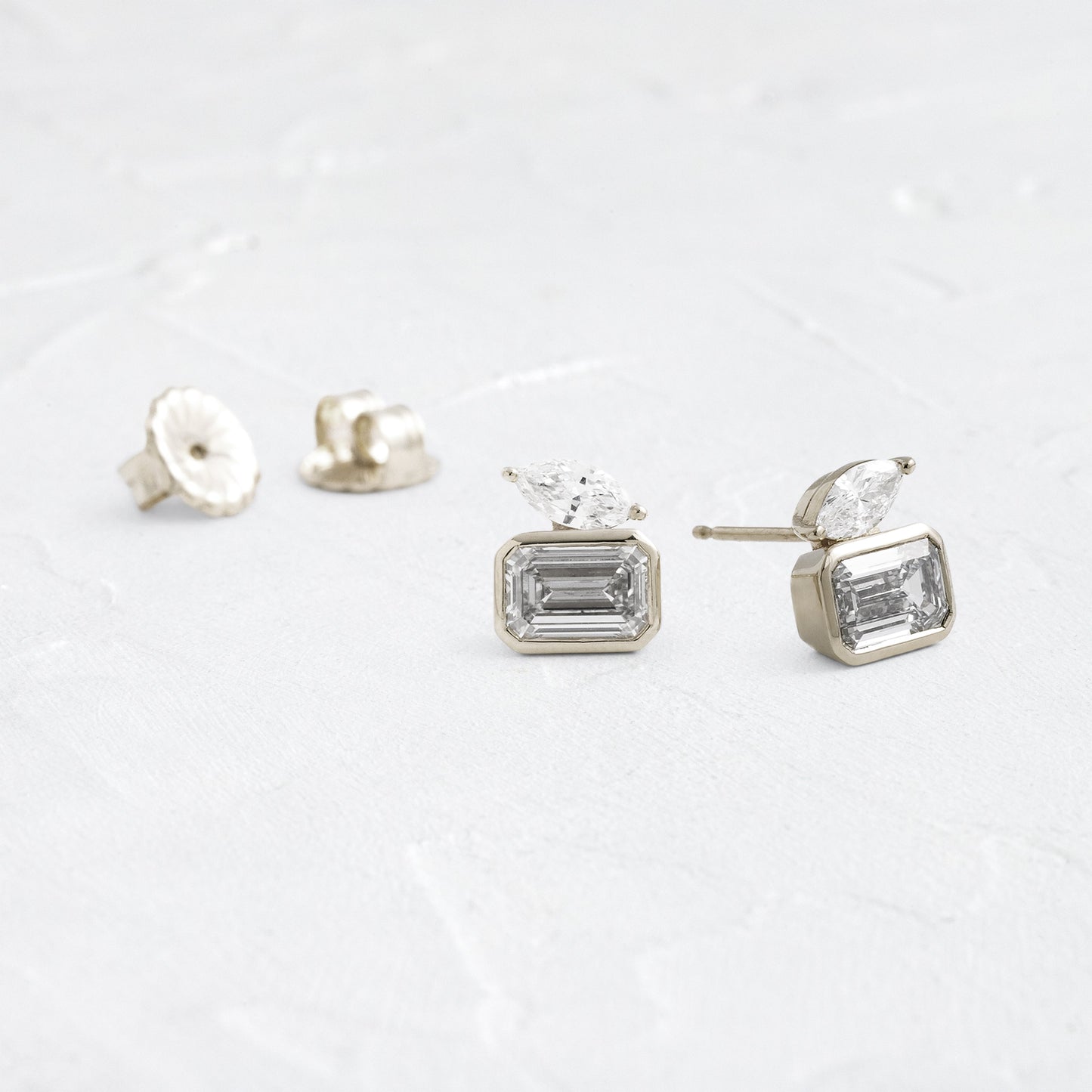 Solitaire- 1.0CT Oval Lab Grown Diamond Earrings