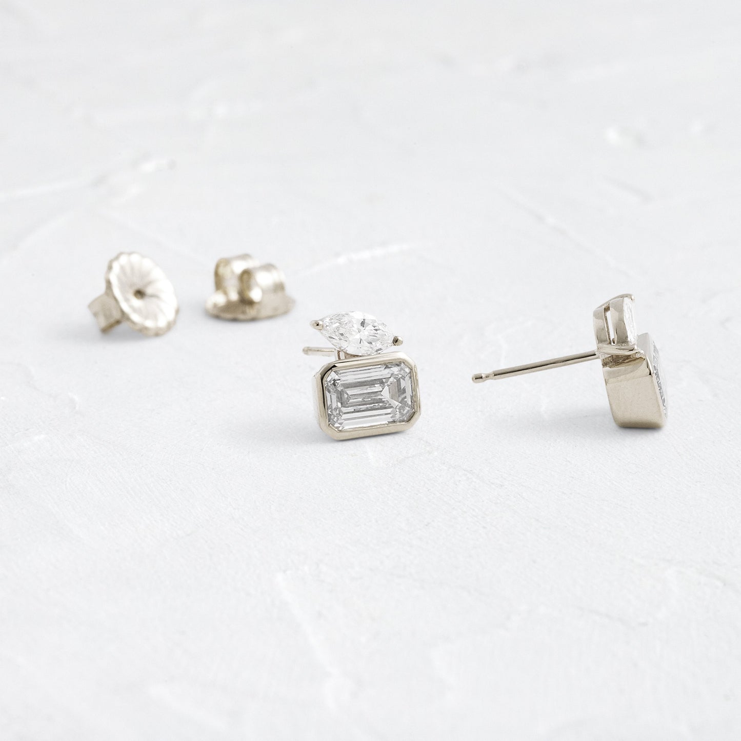 Solitaire- 1.0CT Oval Lab Grown Diamond Earrings