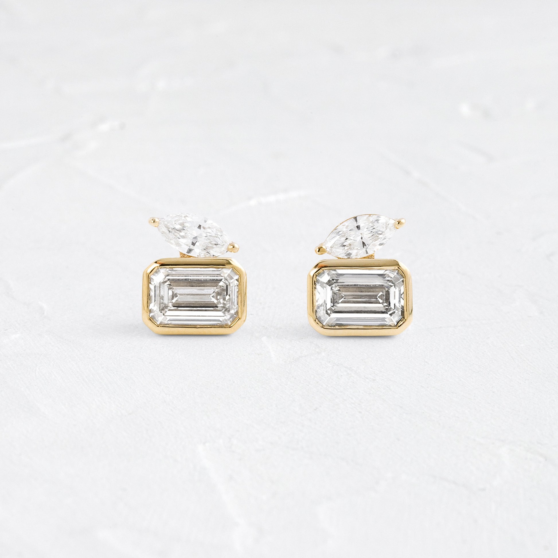 Solitaire- 1.0CT Oval Lab Grown Diamond Earrings