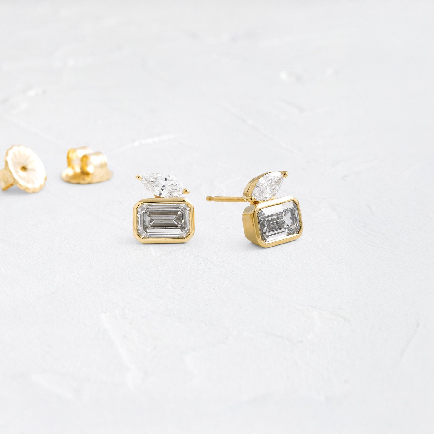 Solitaire- 1.0CT Oval Lab Grown Diamond Earrings