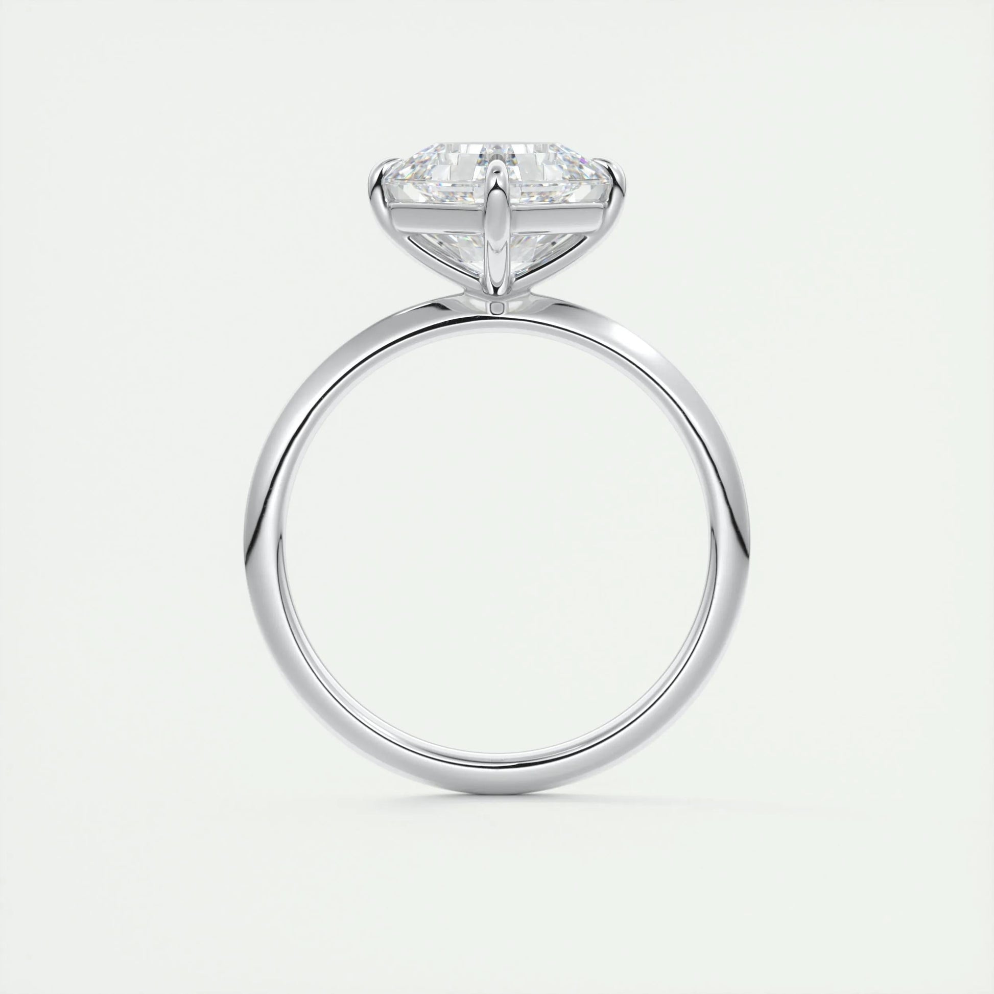 2 CT Asscher Solitaire CVD F/VS1 Diamond Engagement Ring 7