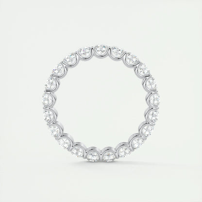 2.1 CT Round Full Eternity CVD EF/VVS Diamond Wedding Band 6
