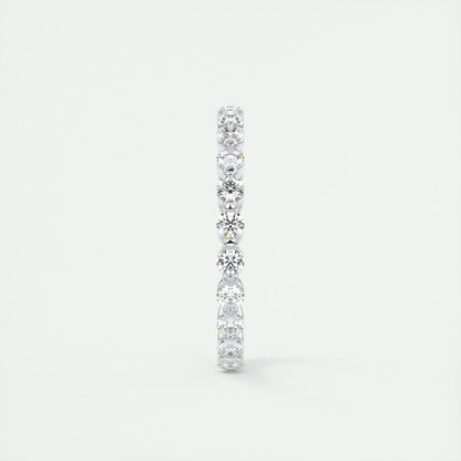 0.69 CT Round Full Eternity CVD EF/VVS Diamond Wedding Band 3