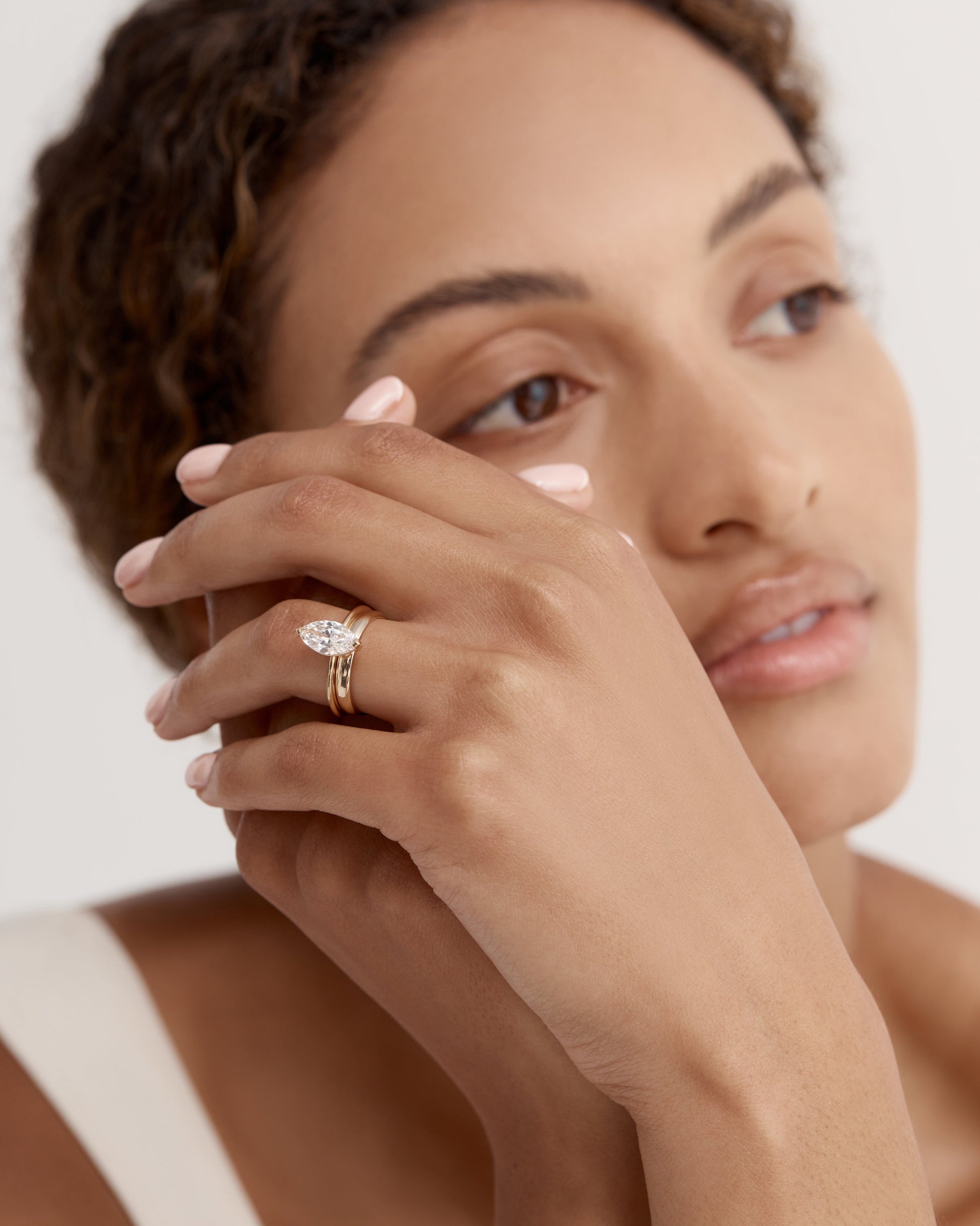 Classic Sober Wedding Band Dome 6