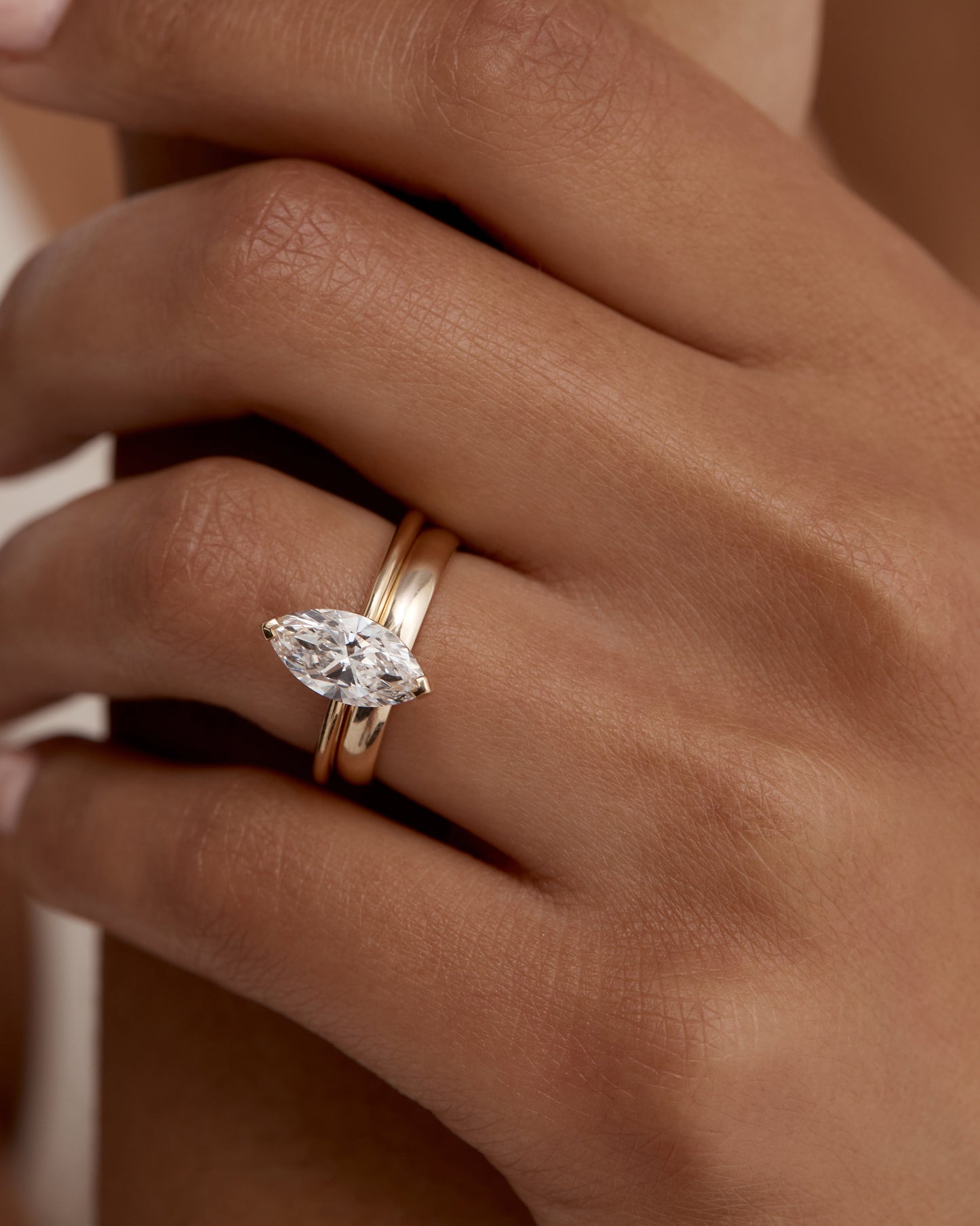 Classic Sober Wedding Band Dome 5