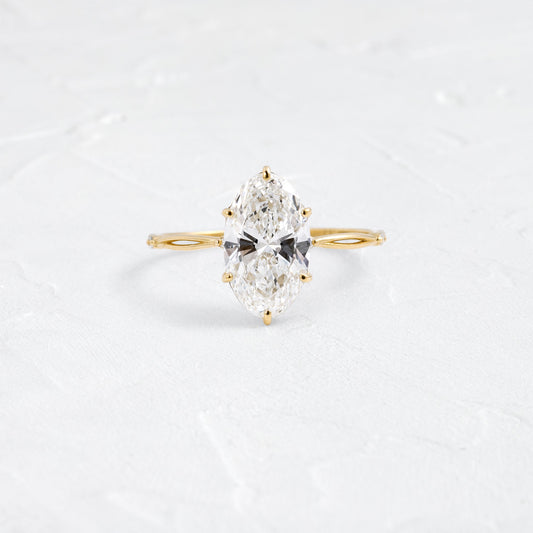 Solitaire-Oval Lab Grown Diamond Engagement Ring