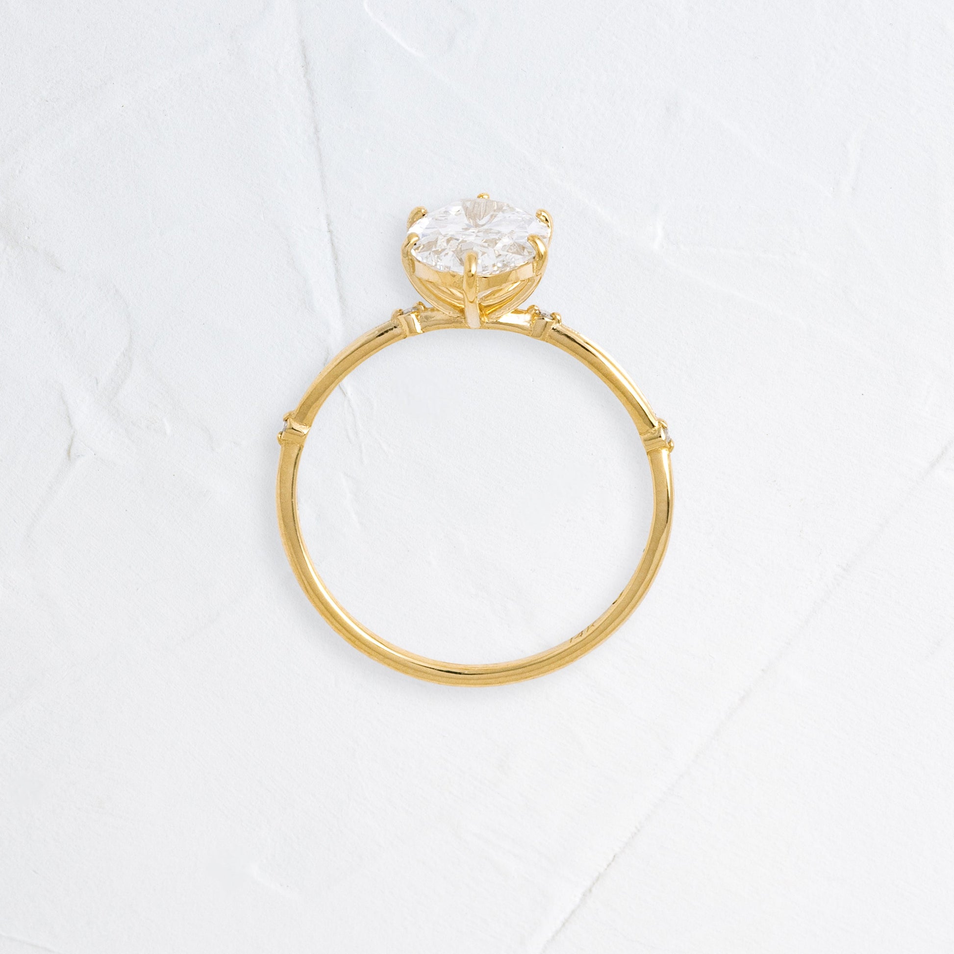 Solitaire-Oval Lab Grown Diamond Engagement Ring