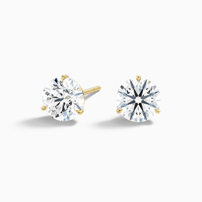 Solitaire- 1.0 CT Round Moissanite Stud Earrings