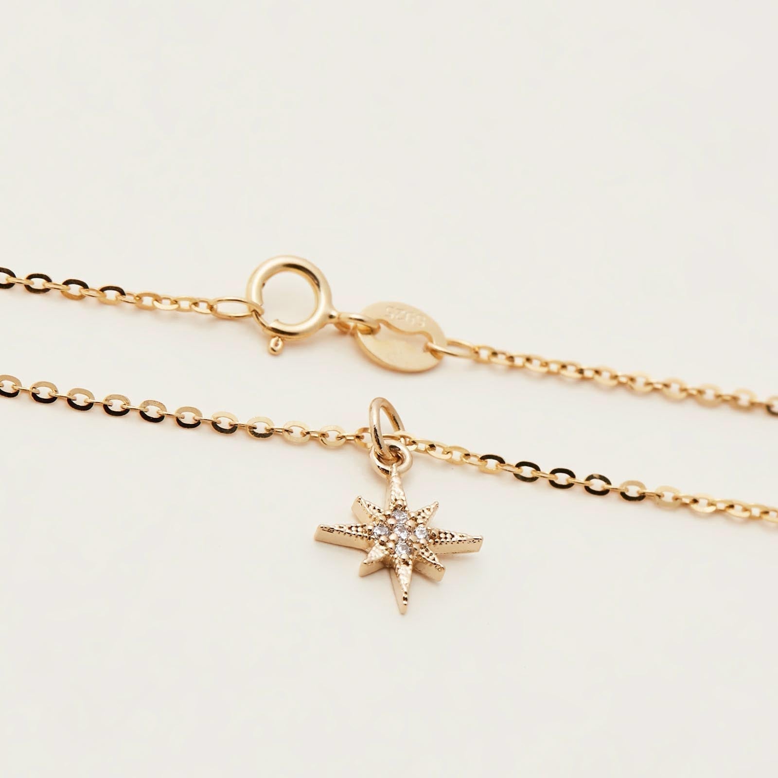 Radiant Star 0.01 CT Round Lab Grown Diamond Necklace 2