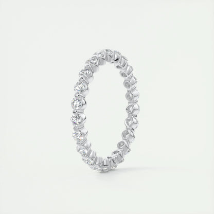 0.69 CT Round Full Eternity CVD EF/VVS Diamond Wedding Band 2
