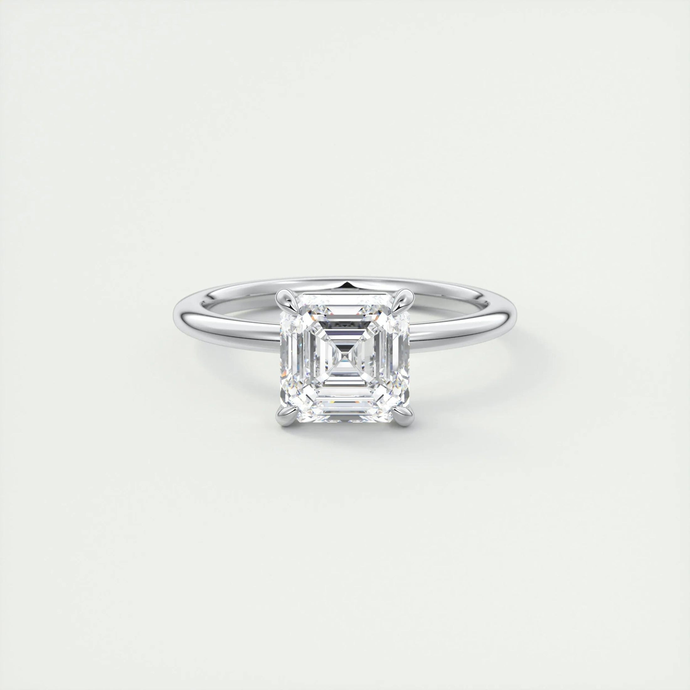 Radiant 2.0 CT Asscher-Cut Lab-Grown Diamond Solitaire Ring