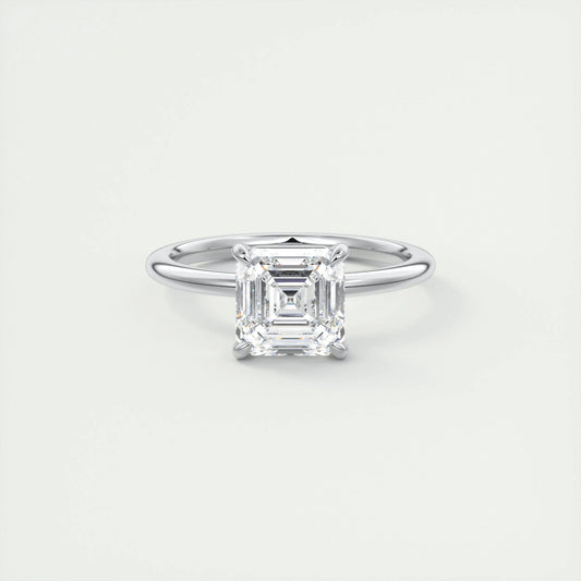 Radiant 2.0 CT Asscher-Cut Lab-Grown Diamond Solitaire Ring