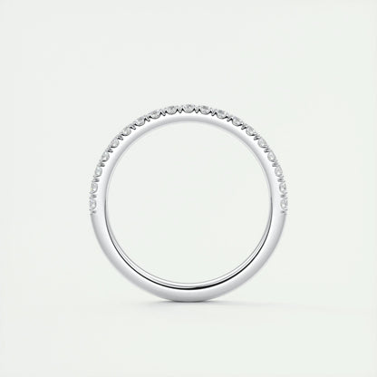 0.38 CT Round Half Eternity CVD EF/VVS Diamond Wedding Band 7