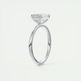 Load image into Gallery viewer, 2.0 CT Emerald Lab Grown Diamond East West Solitaire Engagement Ring
