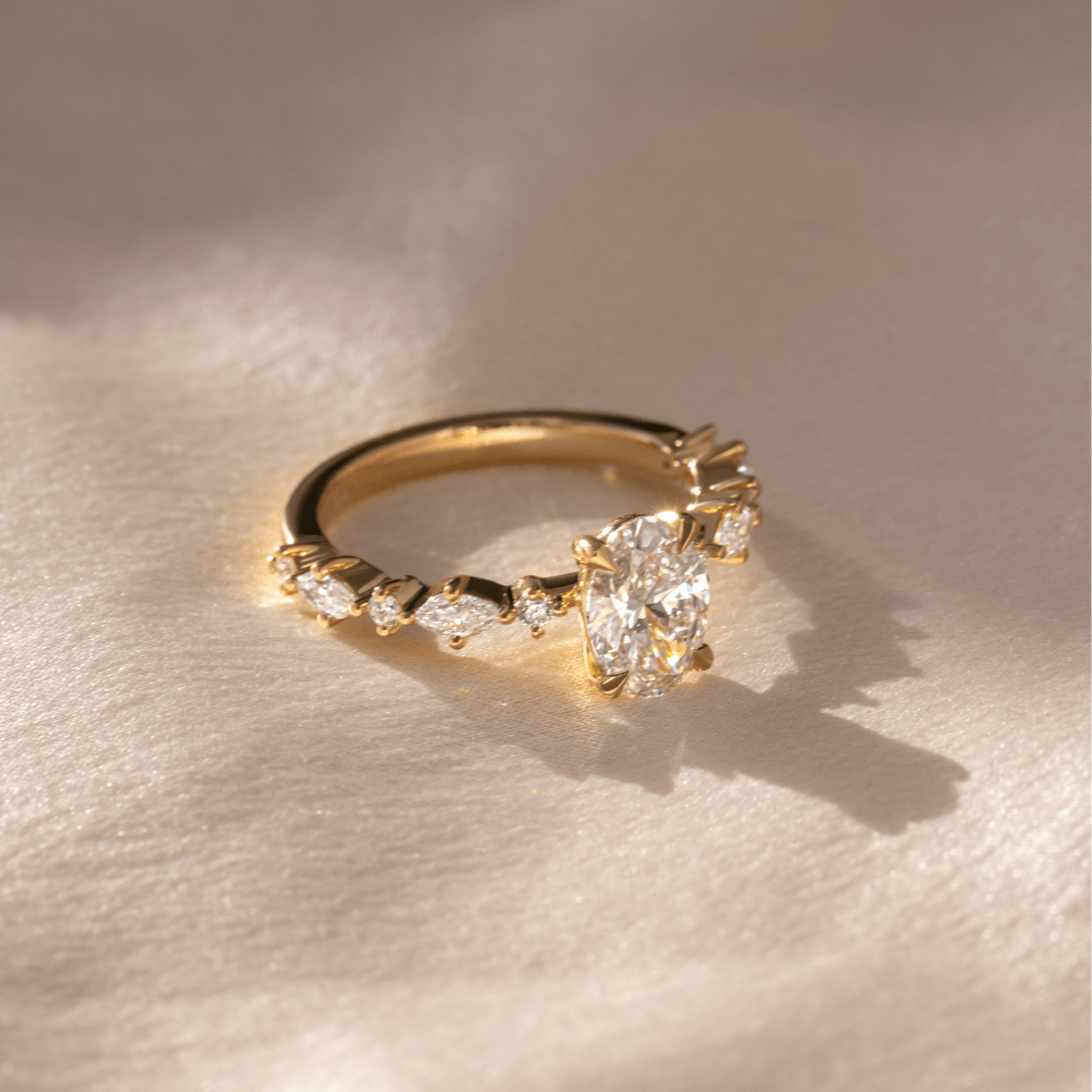 Solitaire-Oval Lab Grown Diamond Engagement Ring