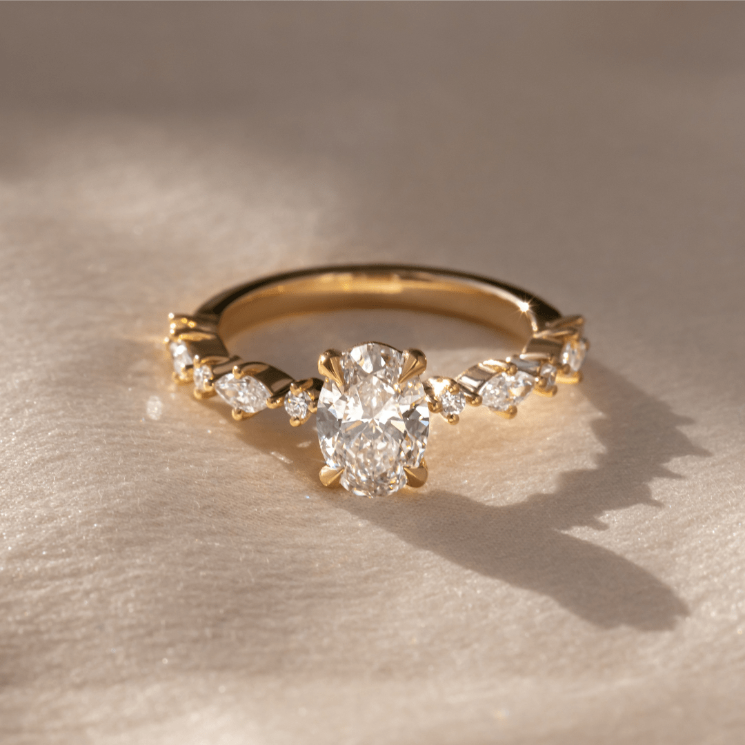 Solitaire-Oval Lab Grown Diamond Engagement Ring