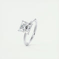 Load image into Gallery viewer, Radiant 2.0 CT Princess Cut Lab Grown Diamond Solitaire Ring
