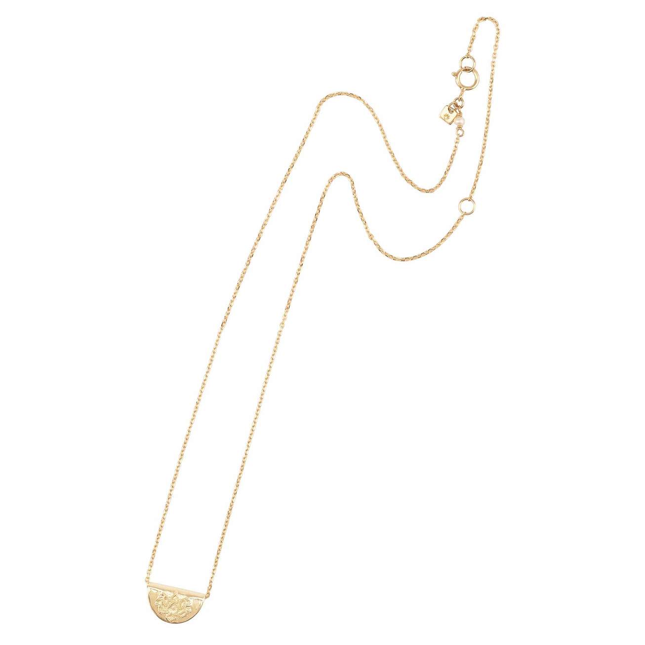 Elegant Gold Lotus Pendant Necklace 9