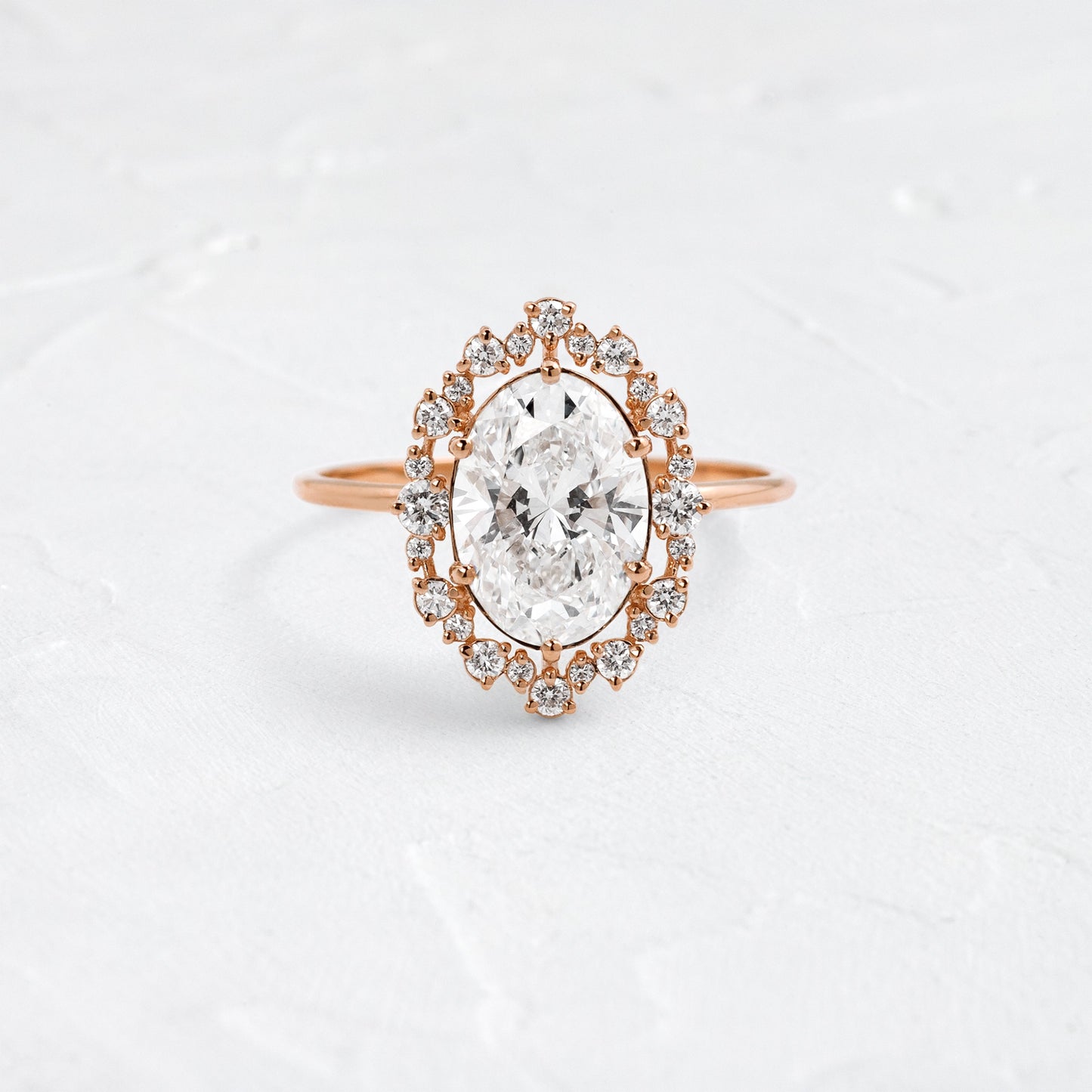 Solitaire-Oval Lab Grown Diamond Engagement Ring