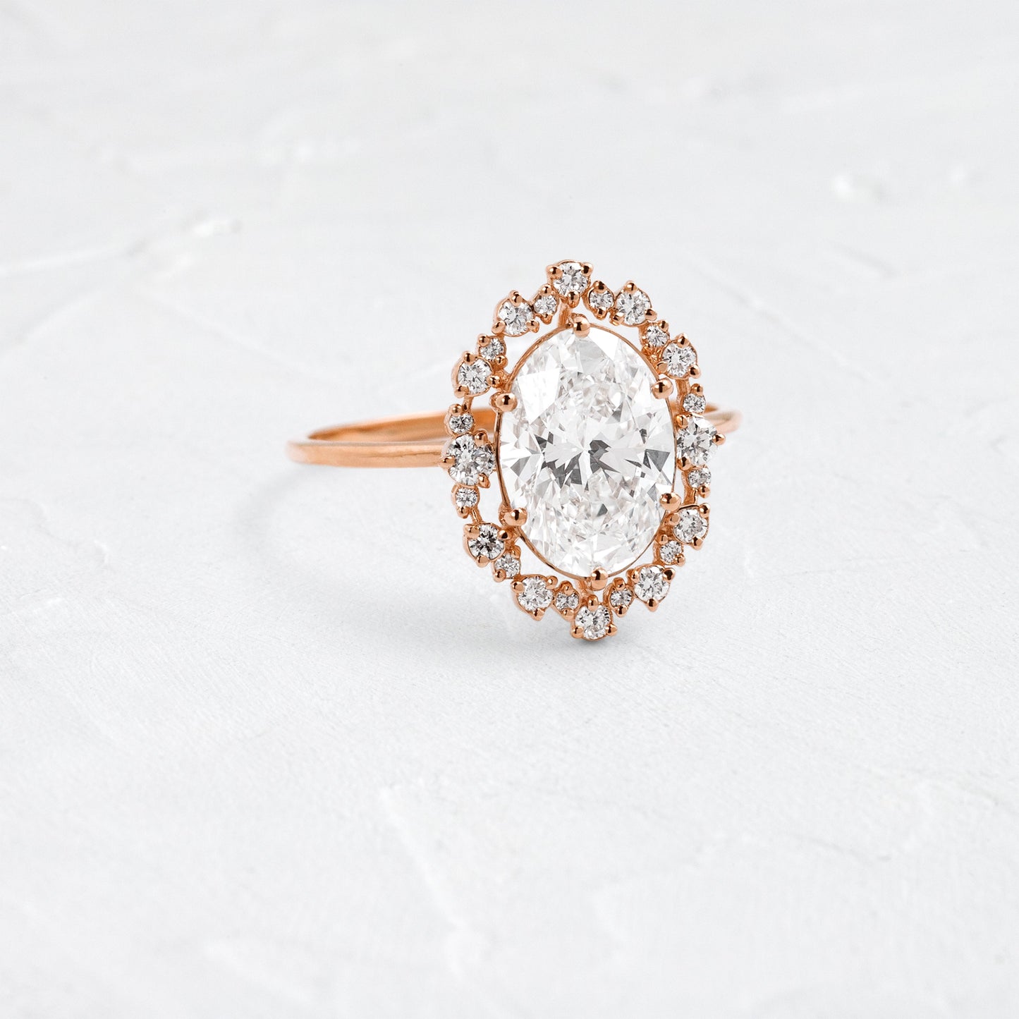 Solitaire-Oval Lab Grown Diamond Engagement Ring