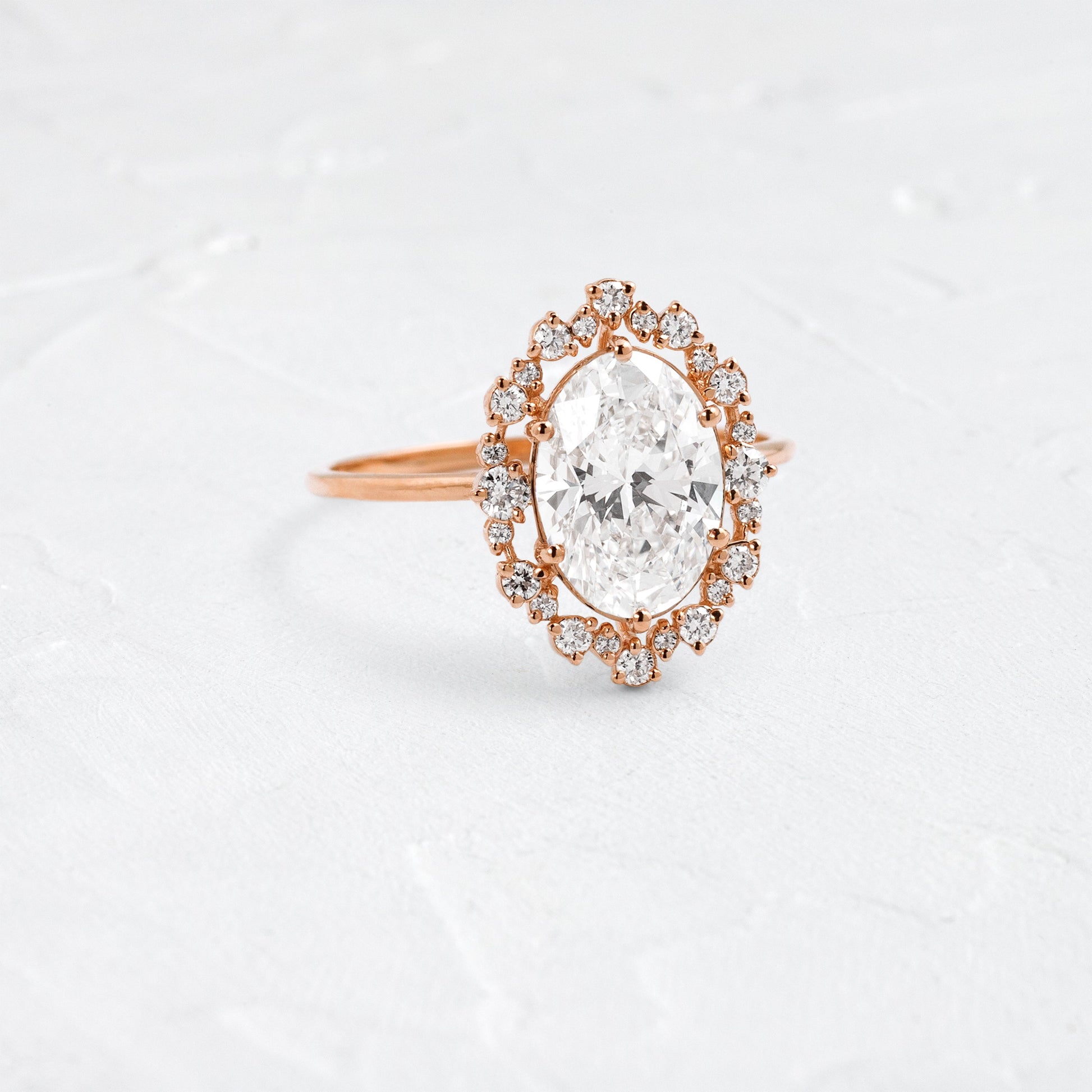 Solitaire-Oval Lab Grown Diamond Engagement Ring