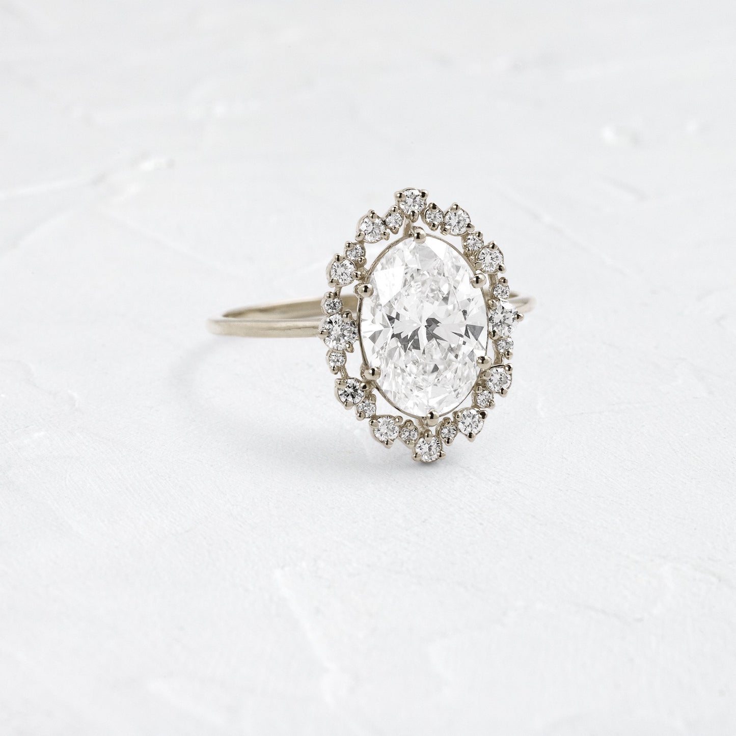 Solitaire-Oval Lab Grown Diamond Engagement Ring