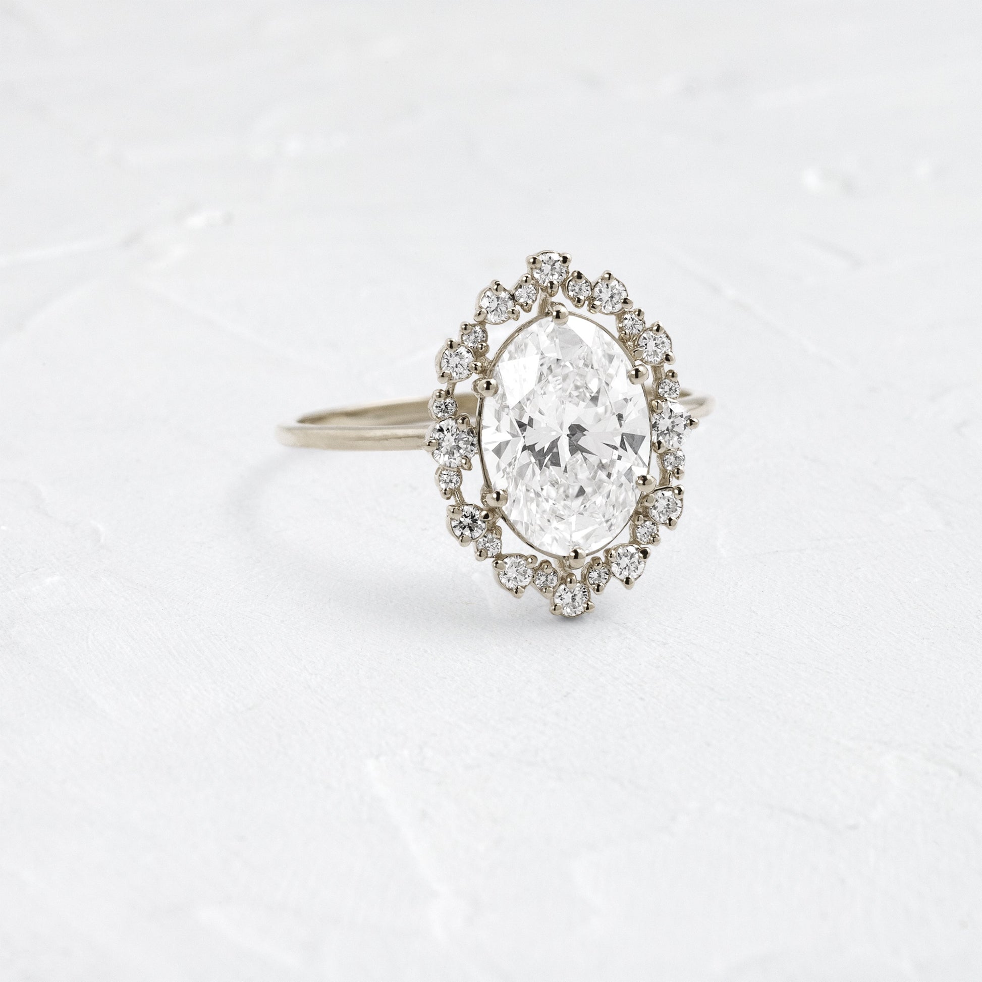 Solitaire-Oval Lab Grown Diamond Engagement Ring