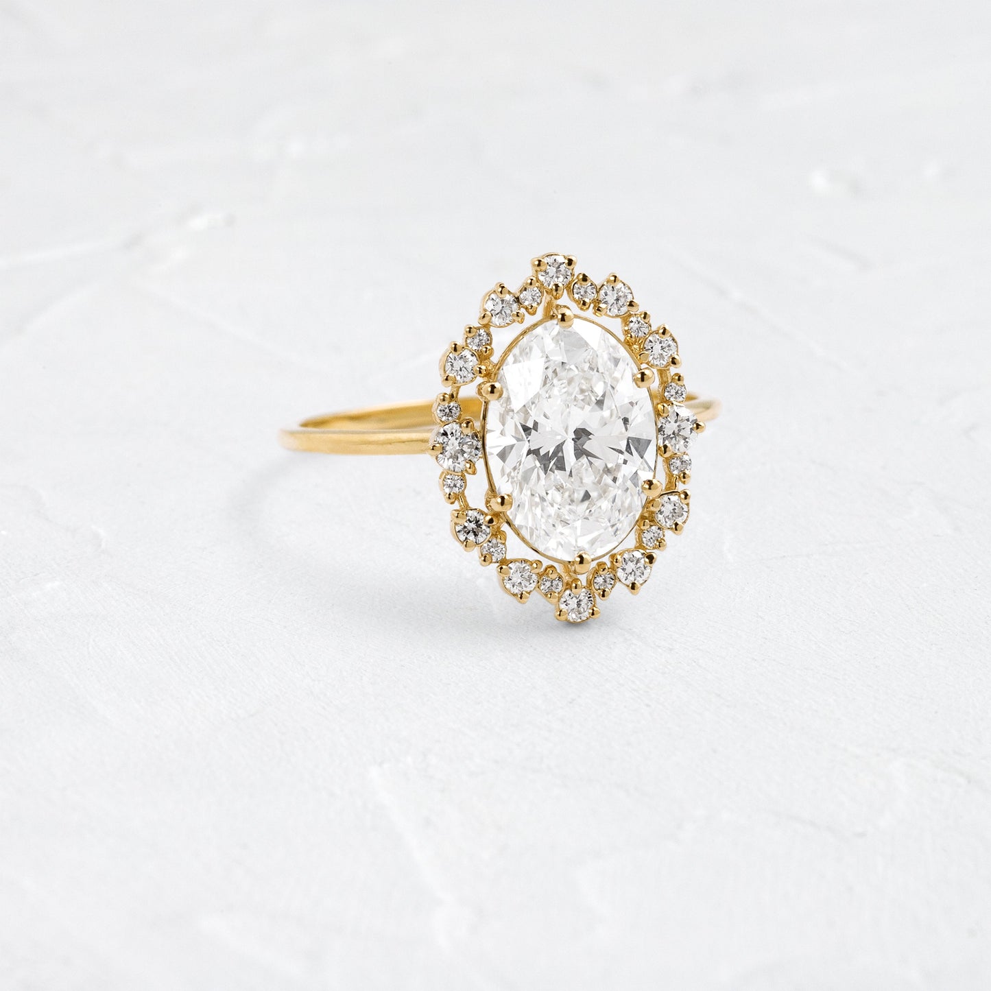 Solitaire-Oval Lab Grown Diamond Engagement Ring