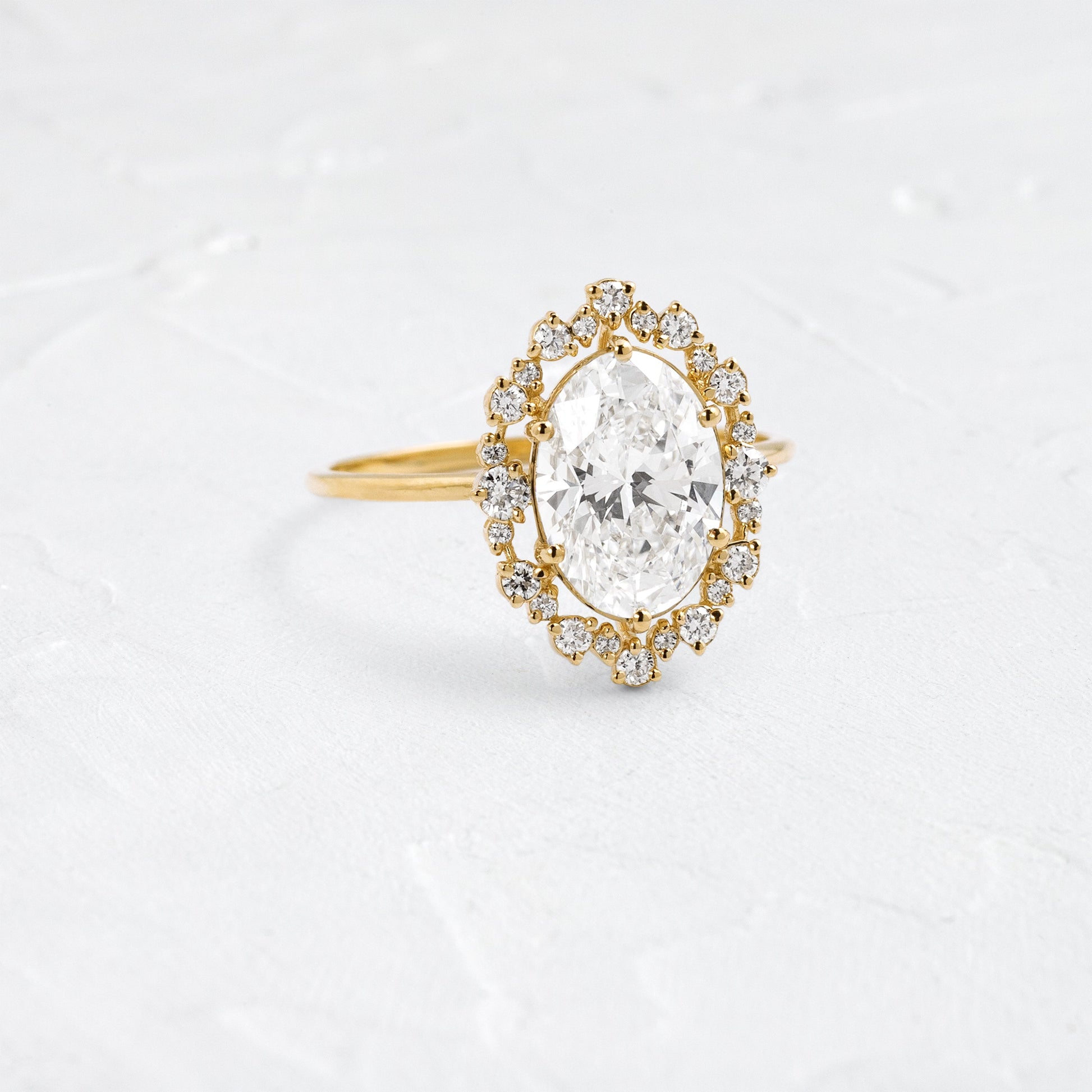 Solitaire-Oval Lab Grown Diamond Engagement Ring