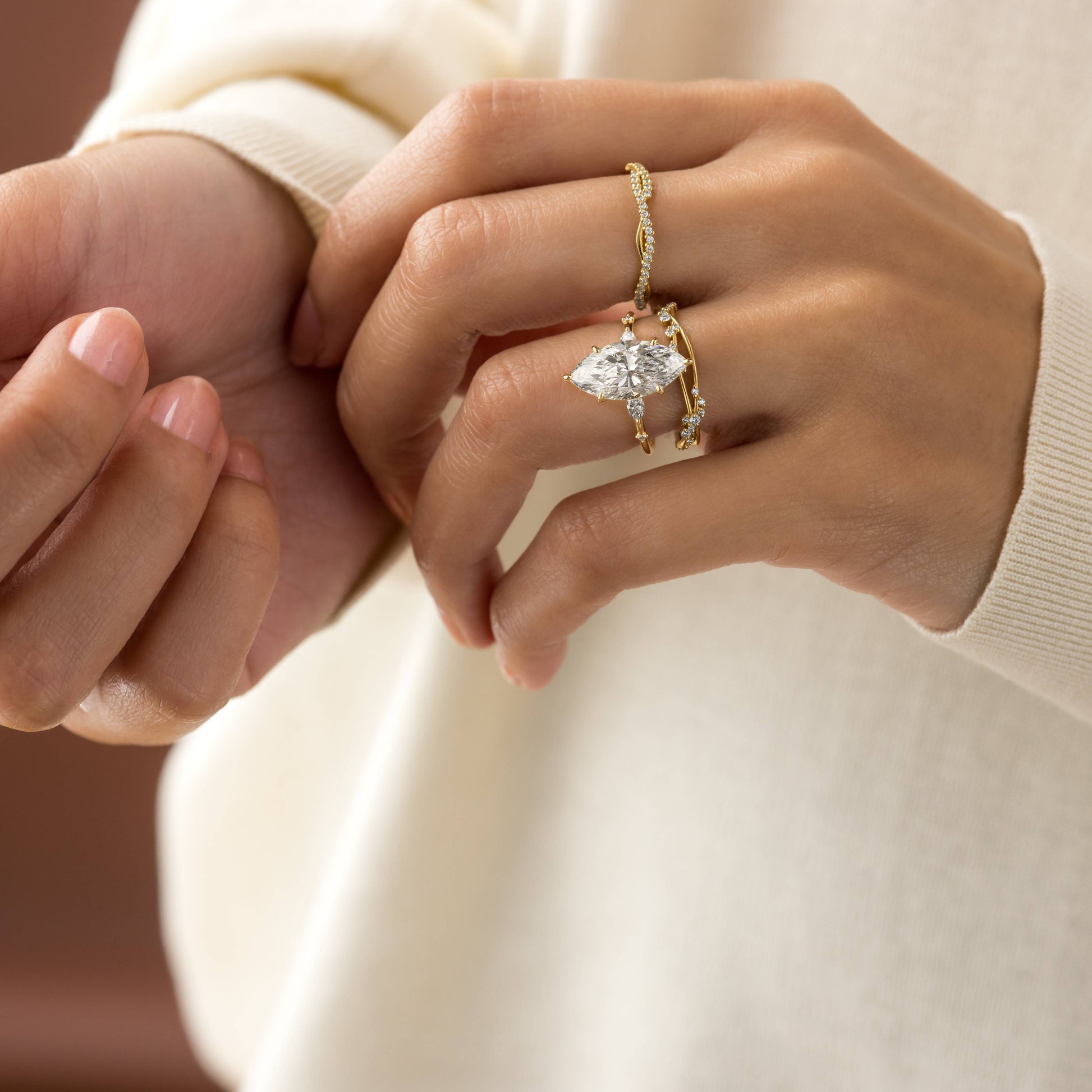 Dainty-Marquise Lab Grown Diamond Engagement Ring