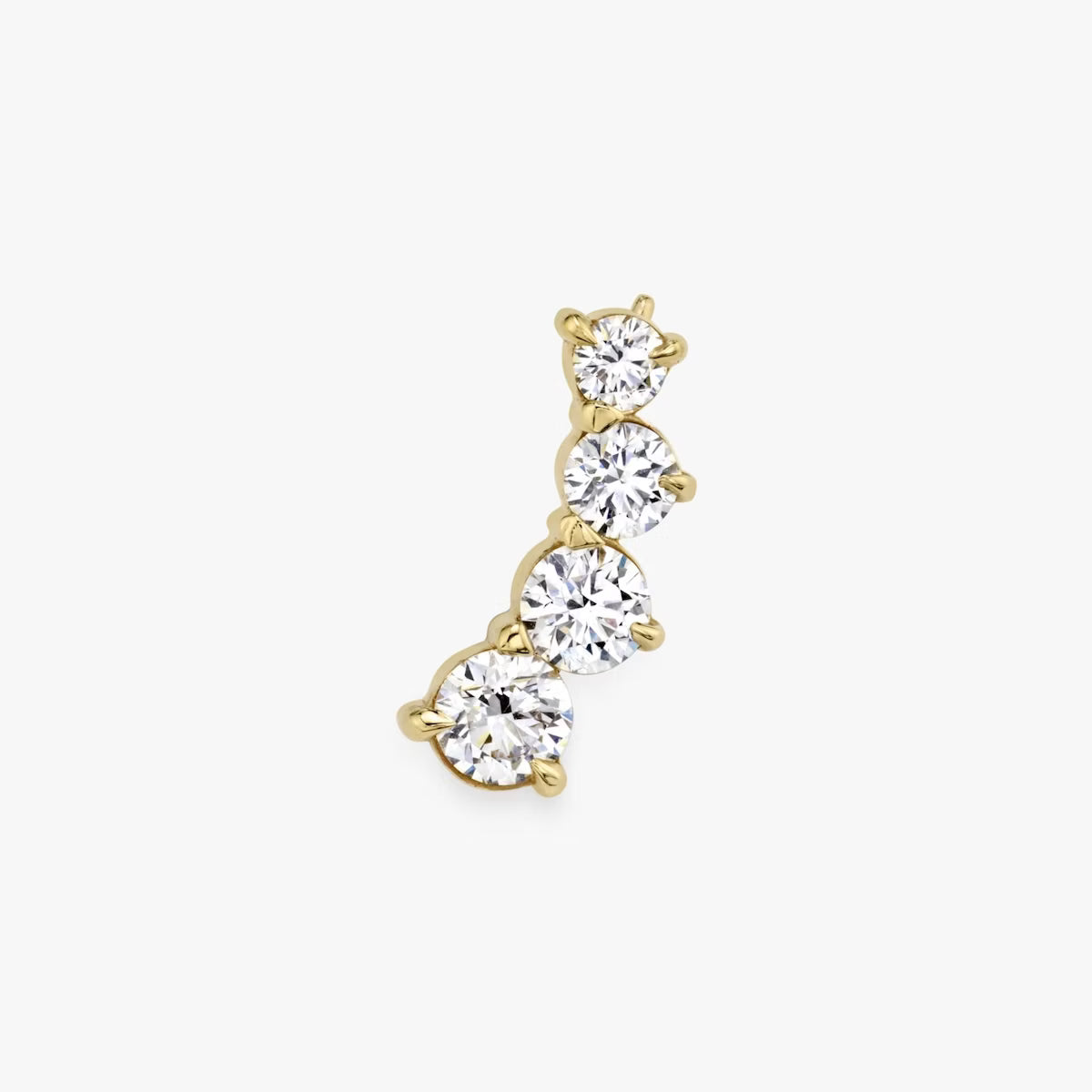 Pave Style- 0.83 CT Round Moissanite Earrings