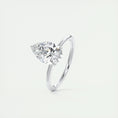 Load image into Gallery viewer, 2.0 CT Pear-Shaped Lab Grown Diamond Solitaire Engagement Ring
