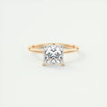 Load image into Gallery viewer, Radiant 2.0 CT Princess Cut Lab Grown Diamond Solitaire Ring
