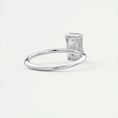 Load image into Gallery viewer, 2.0 CT Emerald Cut Lab Grown Diamond Solitaire Engagement Ring
