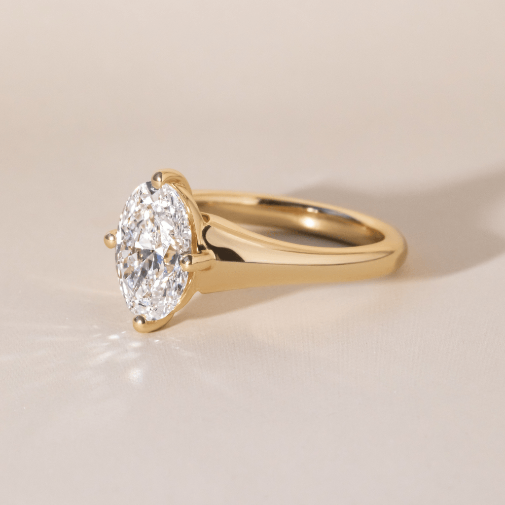 Solitaire-Oval Lab Grown Diamond Engagement Ring