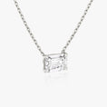 Load image into Gallery viewer, 1.0 CT Emerald Cut Lab-Grown Diamond Necklace in Gold
