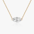 Load image into Gallery viewer, 1.0 CT Marquise Lab-Grown Diamond Solitaire Necklace in Gold
