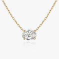 Load image into Gallery viewer, Radiant 1.0 CT Oval Lab-Grown Diamond Solitaire Necklace
