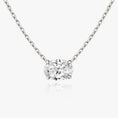 Load image into Gallery viewer, Radiant 1.0 CT Oval Lab-Grown Diamond Solitaire Necklace
