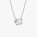 Load image into Gallery viewer, Radiant 1.0 CT Oval Lab-Grown Diamond Solitaire Necklace
