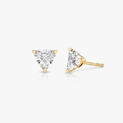 Solitaire- 0.50 CT Trillion Moissanite Stud Earrings