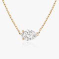 Load image into Gallery viewer, Radiant 1.0 CT Pear-Shaped Lab-Grown Diamond Solitaire Necklace
