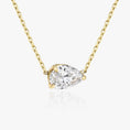 Load image into Gallery viewer, Radiant 1.0 CT Pear-Shaped Lab-Grown Diamond Solitaire Necklace
