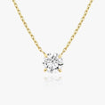 Load image into Gallery viewer, Radiant Elegance: 1.0 CT Round Lab-Grown Diamond Solitaire Necklace
